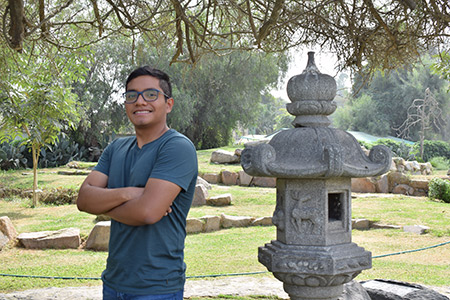 Daniel Lazo Fiestas, estudiante de noveno ciclo de Ingeniera Ambiental en la UNALM