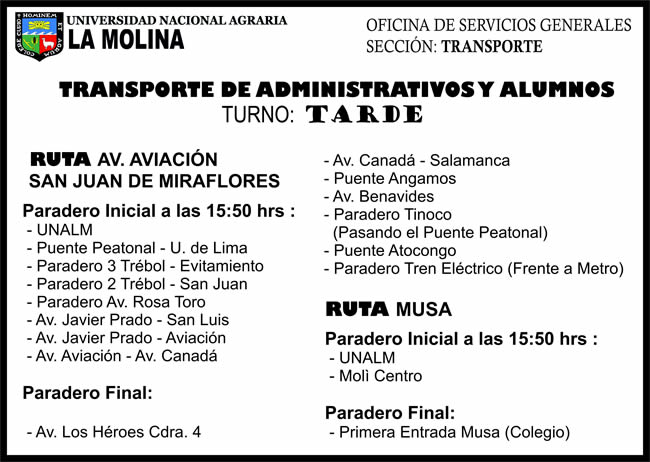 Av. Aviacion-Snj Miraflores-Musa