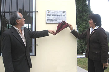 Rector Y Flamante Jefa de Proyección