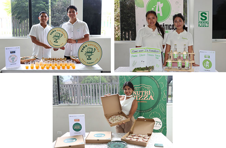 Emprendedores muestran productos de Toña Gourmet, La Aromática y Nutri Pizza