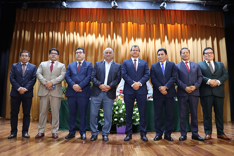 Autoridades del sector agrario y académico durante actividad por el Día Mundial del Agua