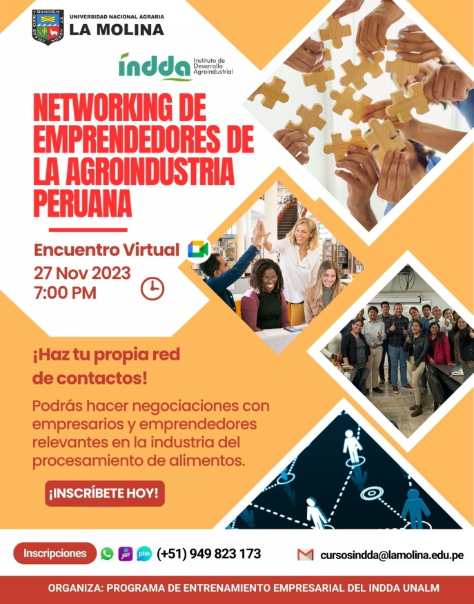 NETWORKING VIRTUAL DE EMPRENDEDORES DE LA AGROINDUSTRIA PERUANA INDDA UNALM