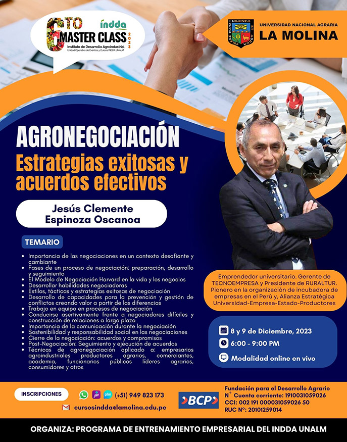 CURSO NECTARES INDDA UNALM