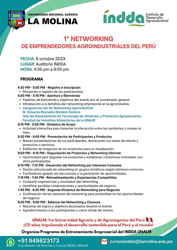NETWORKING EMPRENDEDORES AGROINDUSTRIA PERUANA