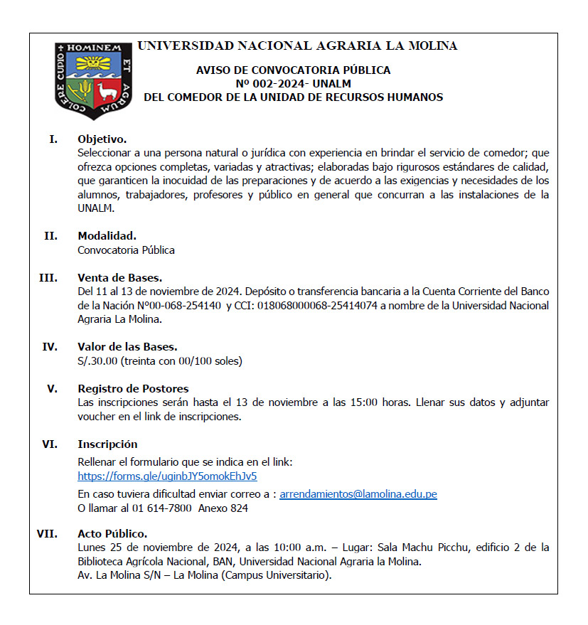 convocatora