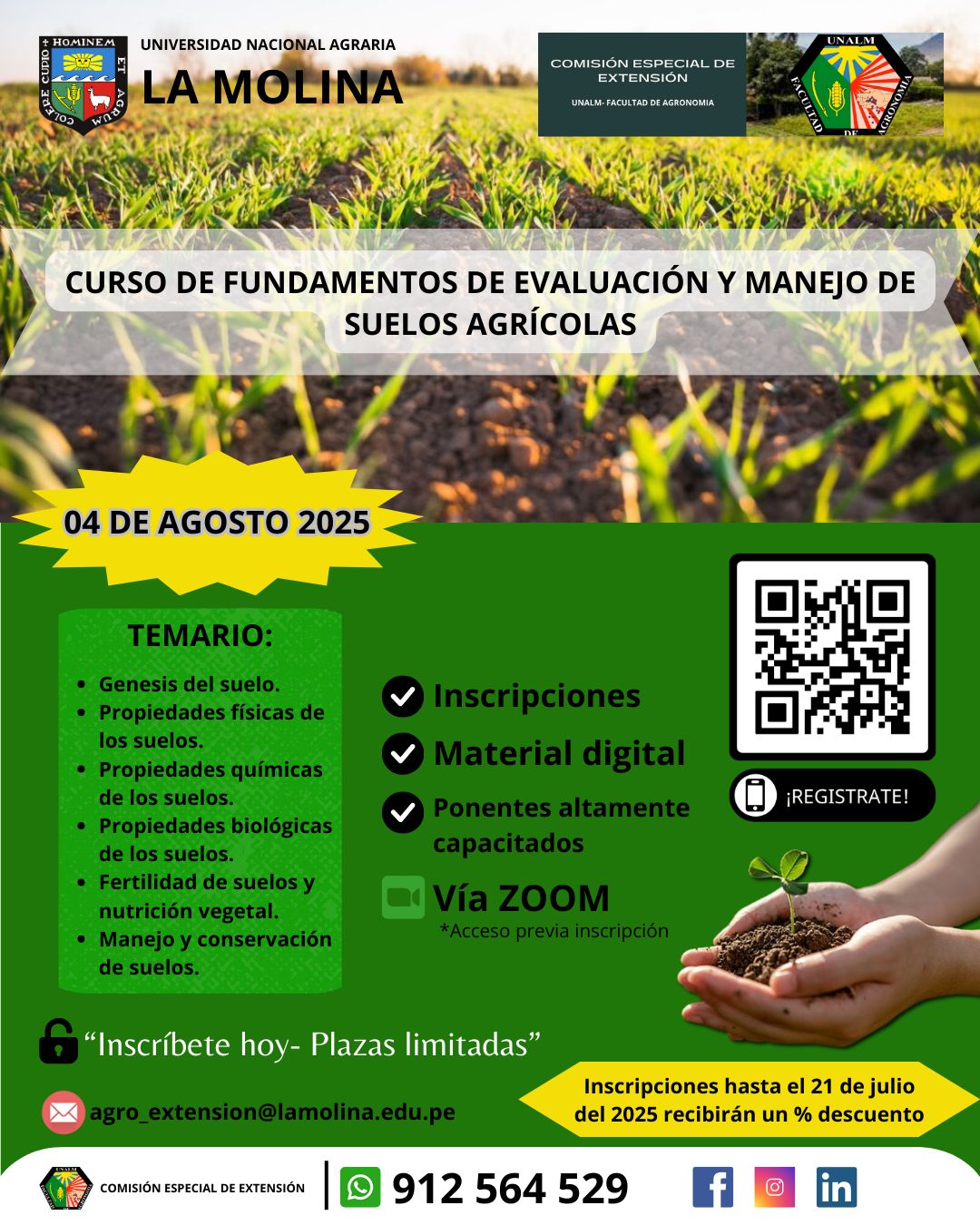 Fundamentos de Evaluación y Manejo de Suelos Agrícola